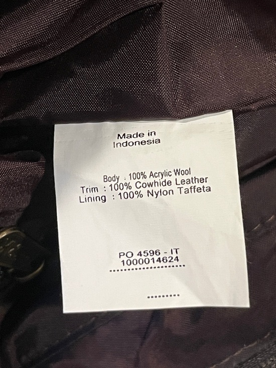 The Sak Pink Label Brown Patterned Knit & Leather Shoulder Bag - Picture 10 of 10